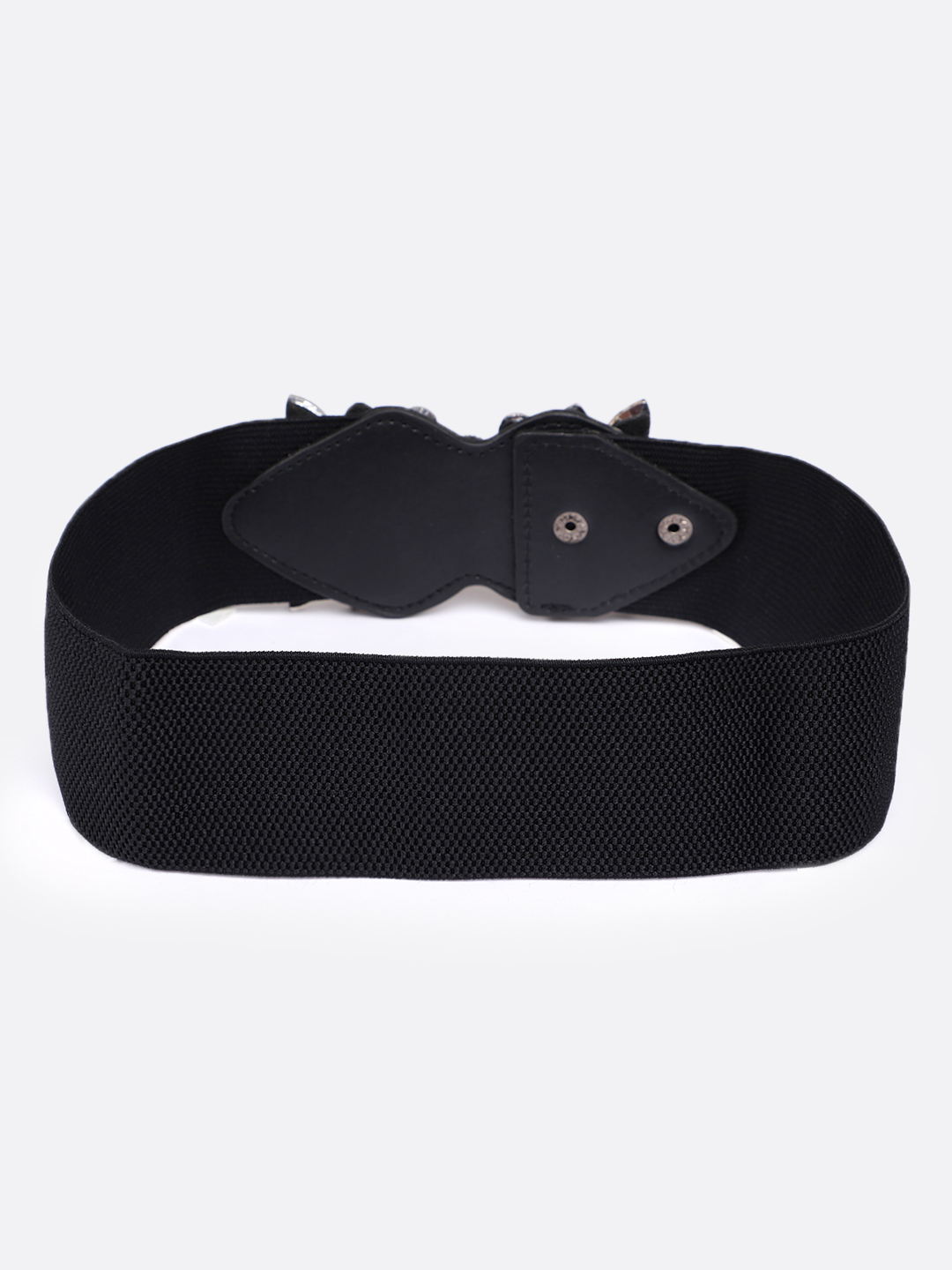 YouBella Women Fashion Jewellery Stylish and Trendy Design Stretchable Black Waist Belt  for Women and Girls